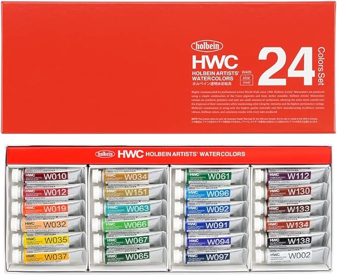 Acuarelas Profesionales Holbein Artist 24 colores