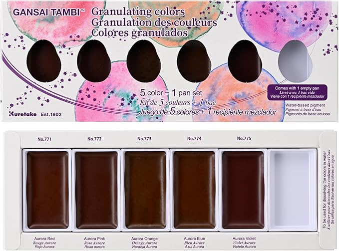 Acuarelas Kuretake Granuladas