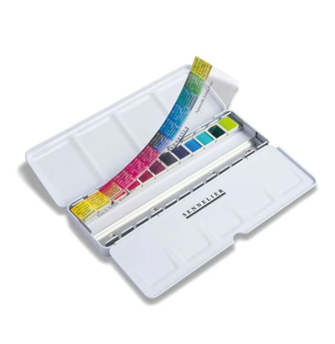 Set Acuarelas Sennelier Edición Limitada 12 Colores Intensos + 12 espacios Vacíos
