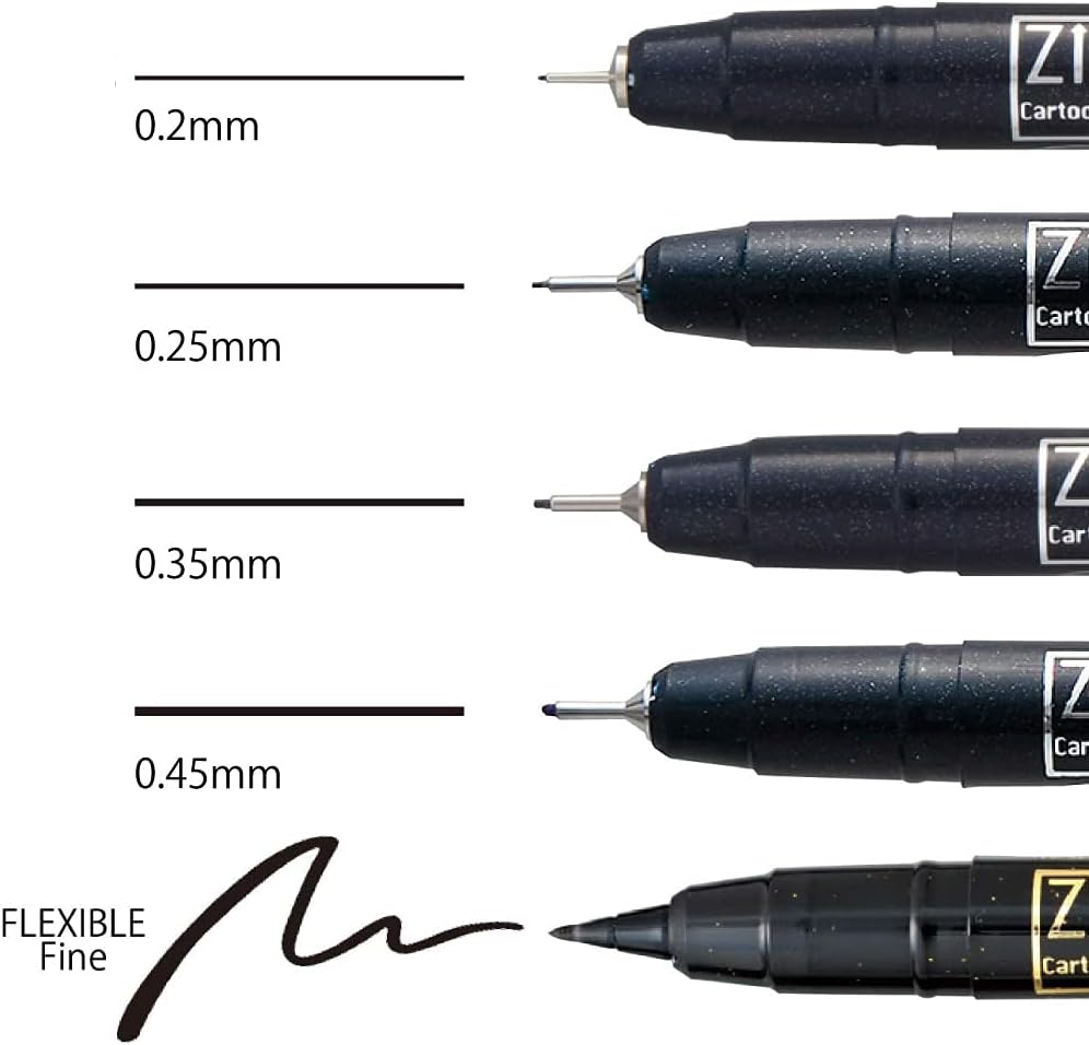 SET FIBRAS FINELINERS KURETAKE MANGAKA X5