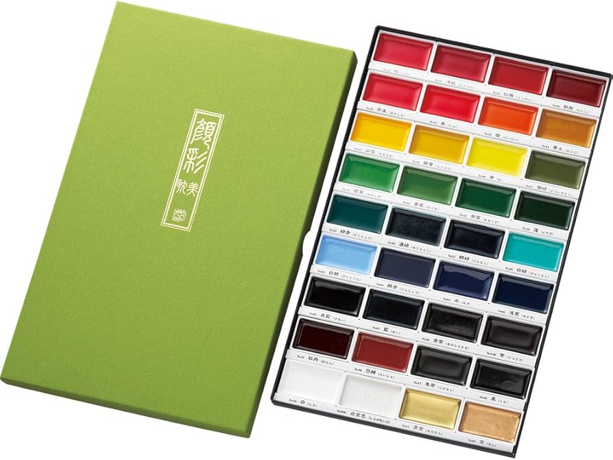 Set de Acuarelas Kuretake Gansai Tambi - 36 colores