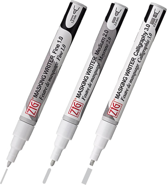 Marcador de Enmascarar Kuretake 1mm, 2mm y 3mm