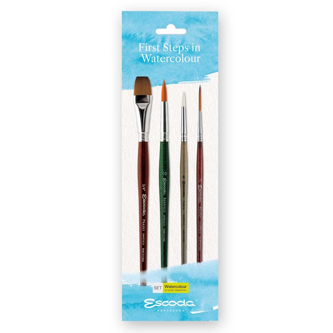 Set de Pinceles Escoda - Primeros Pasos en Acuarela
