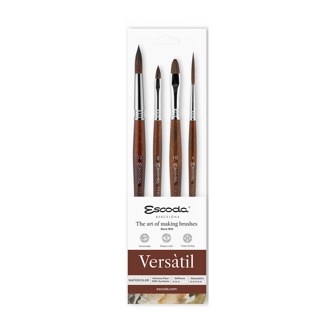 Set de 4 Pinceles Escoda Serie Versatil