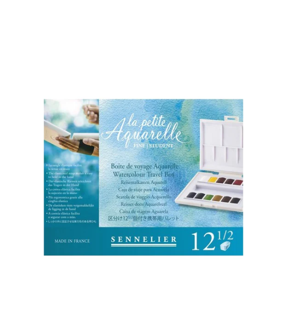 Set Acuarelas Sennelier "La Petite Aquarelle" Finas - 12 Media Pastillas