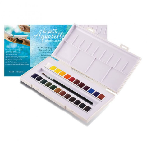 Set Acuarelas Sennelier "La Petite Acuarelle" Finas - 24 Media Pastillas